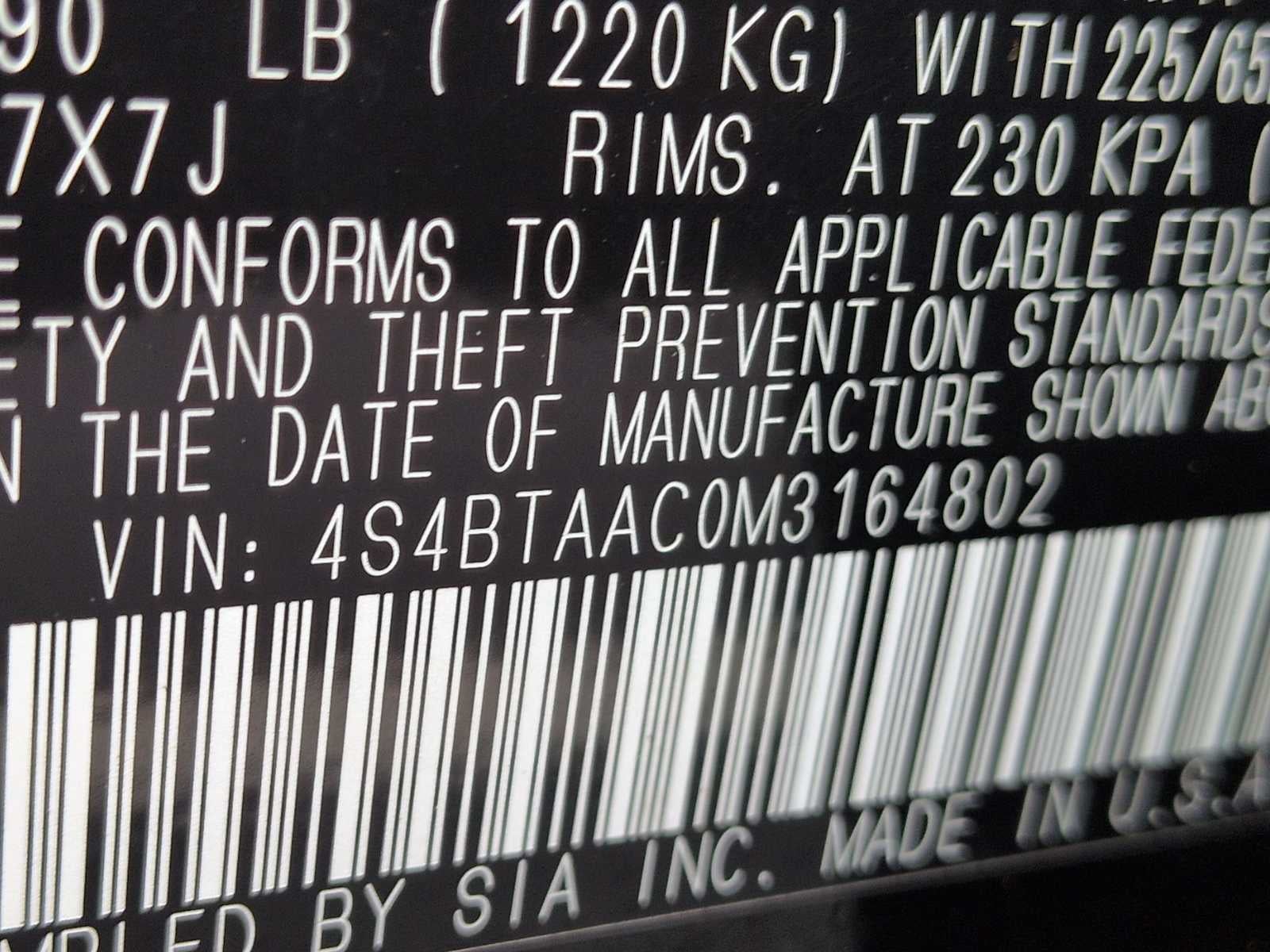 2021 Subaru Outback NA