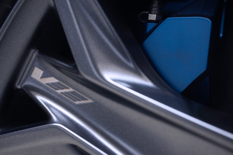 Close-up of the 2026 OPTIQ-V Brembo Performance Front Brakes | Cadillac Mount Kisco in Mount Kisco NY